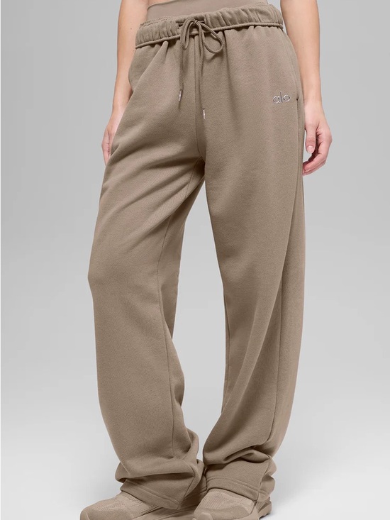 ALO Yoga Pants - ALO Yoga accolades medium Relaxed Drawstring Track Pants — Taupee authentic